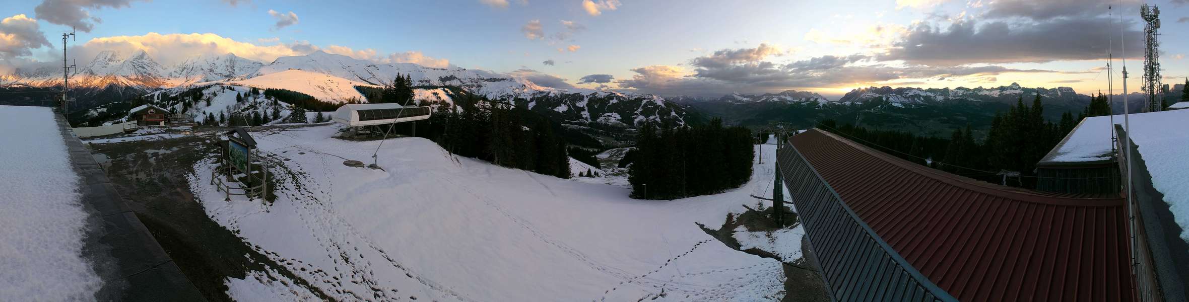 Saint Gervais - Megeve web cam - Mont Blanc-Mont d'Arbois 